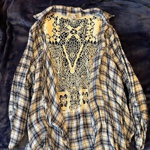 American Rag Cardigan with lace back XL